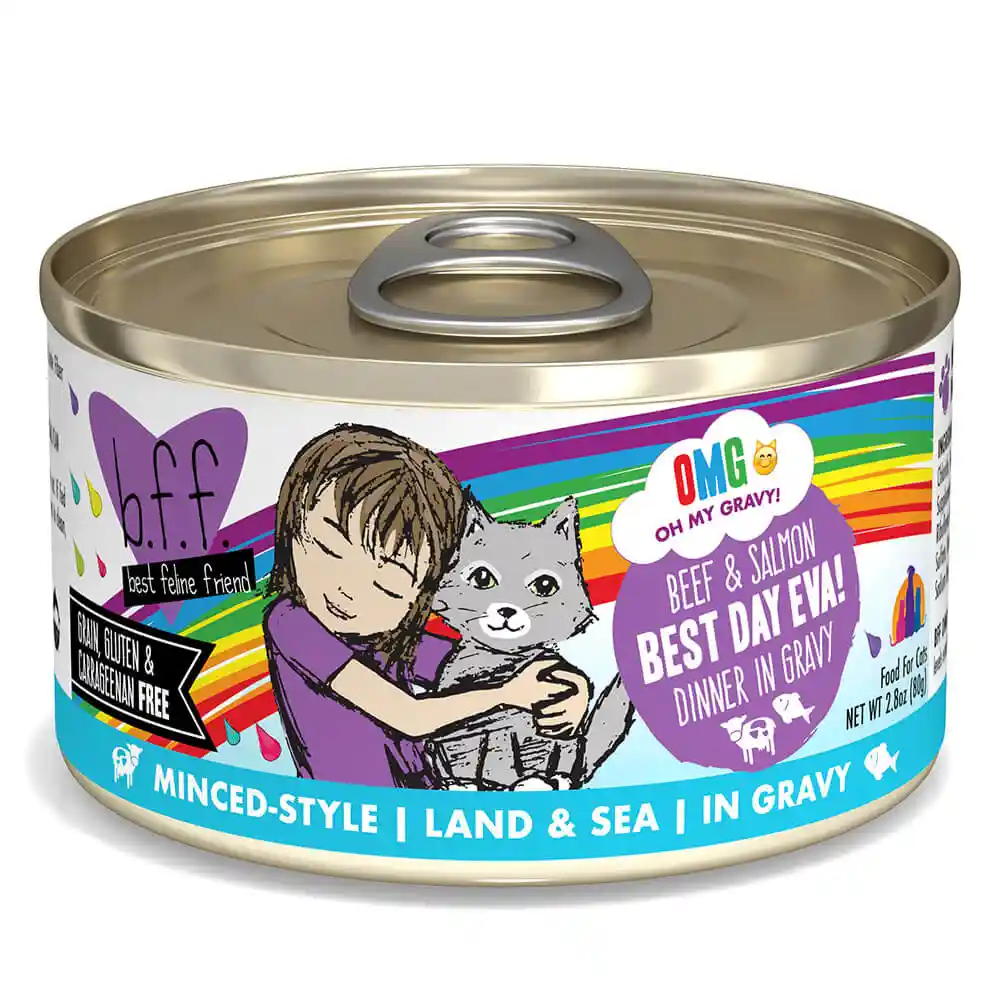 BFF OMG Can Beef & Salmon Best Day Eva 2.8-oz