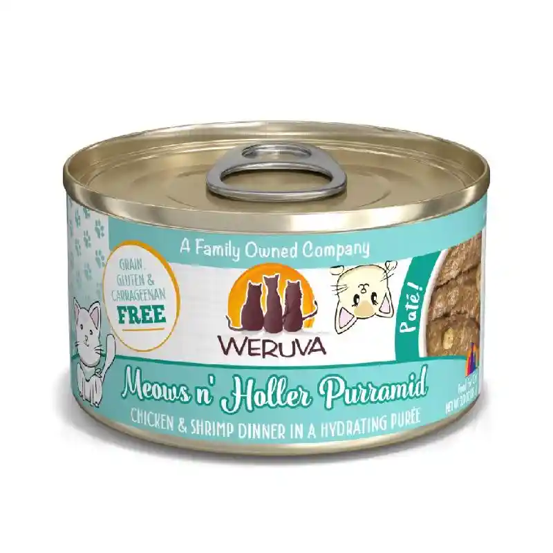 Weruva Can Chicken & Shrimp Meows N'Holler 3-oz