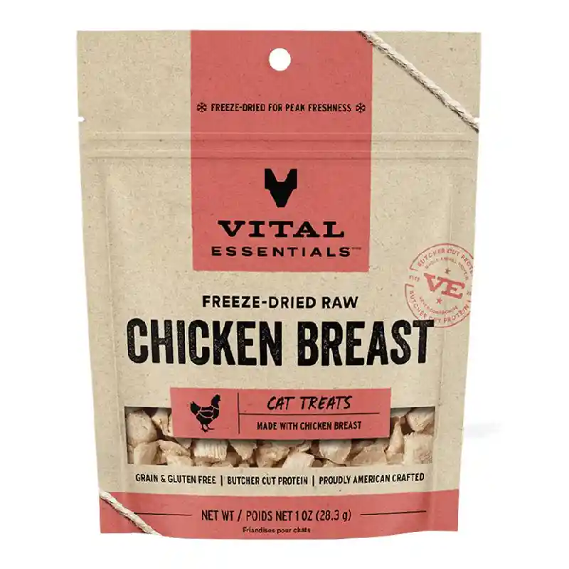 Vital Essentials Cat Treats Ckn Breast 1.0-oz