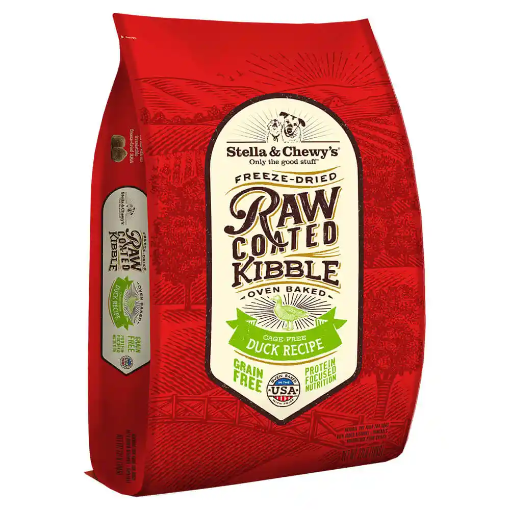 Stella & Chewy's Raw Coated Duck Dry Dog Food 22#
