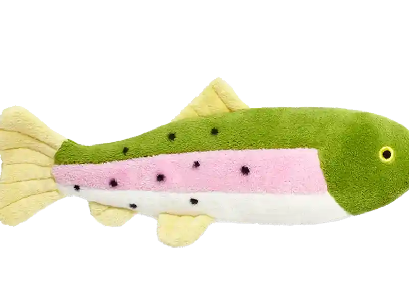 Fluff & Tuff Dog Toys Burt the Lake Trout Small