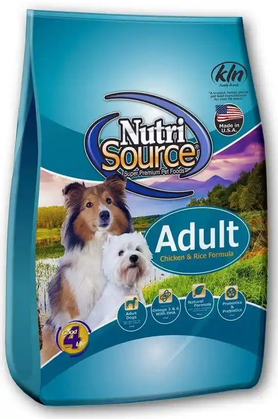 NutriSource Dog Food Chicken & Rice 4#