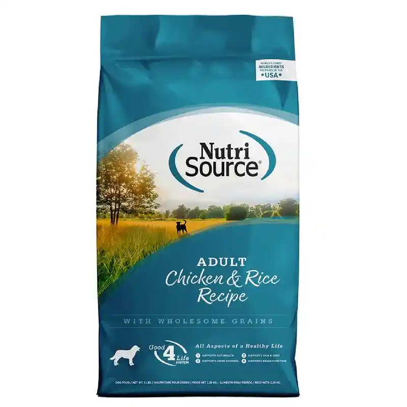 NutriSource Dog Food Chicken & Rice 4#