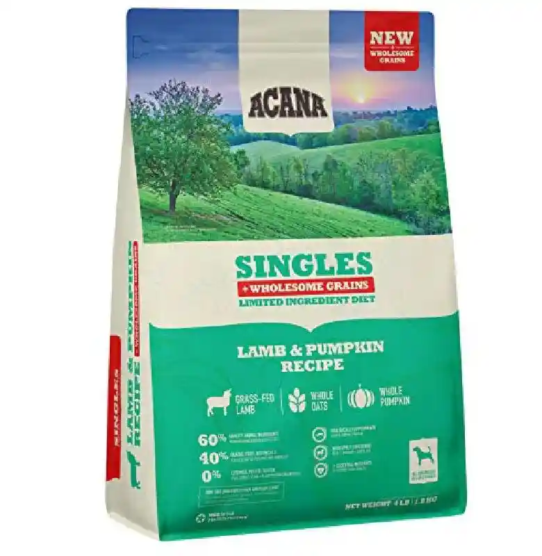 Acana Wholesome Dog Lamb & Pumpkin w/ Grains 4#