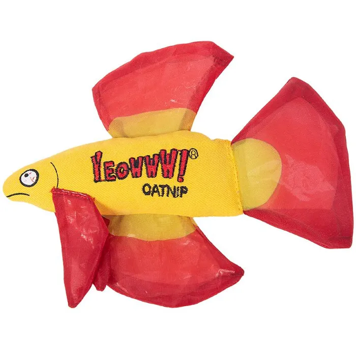 Yeowww! Catnip Mo Betta Fish Red