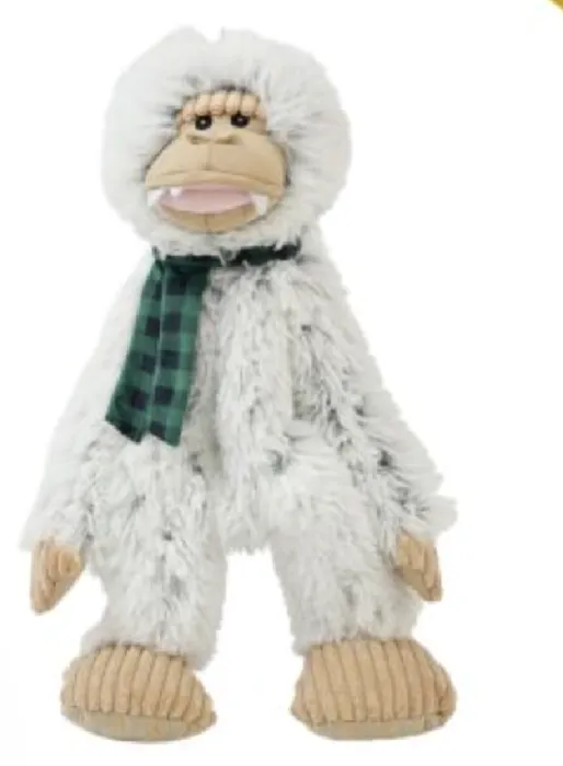 Tall Tails Holiday Yeti With Scarf Dog Toy
