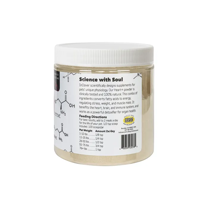 InClover Heart+ BioVibrant 100g back label