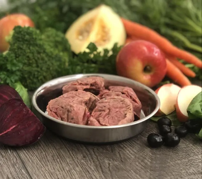 Oc Raw Dog Frozen Beef & Produce Sliders 4 Lb
