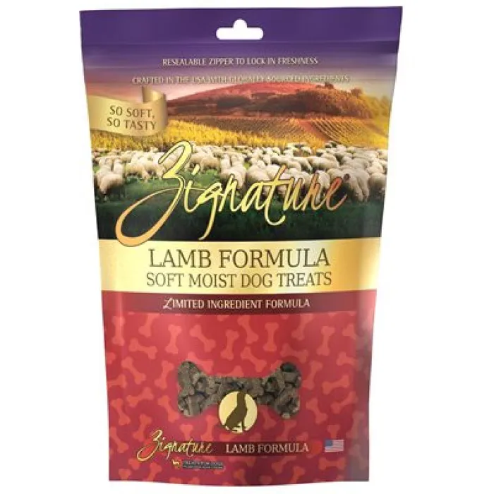 Zignature Dog Treat Soft Moist Lamb 4 Oz Hearts