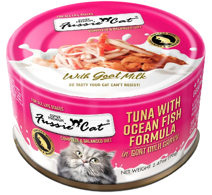 Fussie Cat Tuna & Oceanfish In Goats Milk 2.47 oz