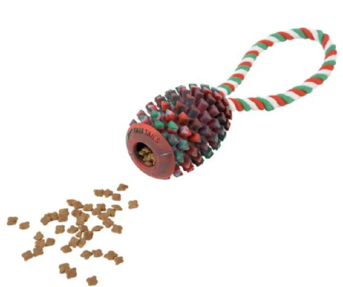 Natural Rubber Pinecone W/rope Pt844 Tall Tails 45/cs