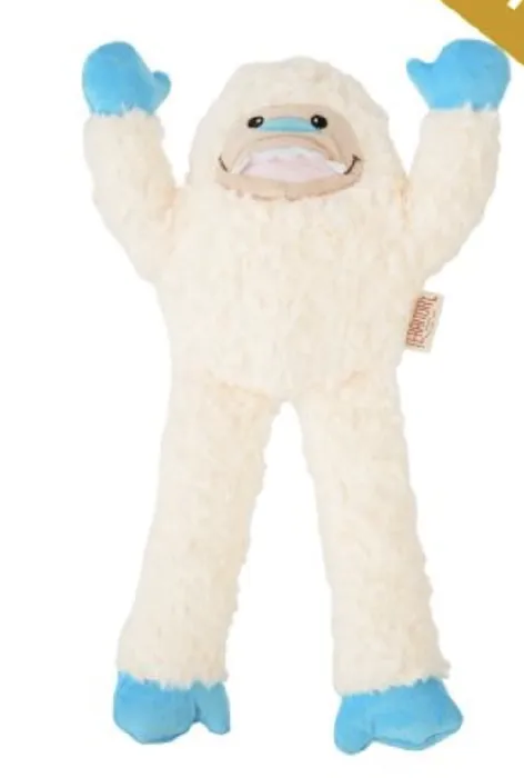 Territory Holiday Yeti Plush Squeaker Dog Toy