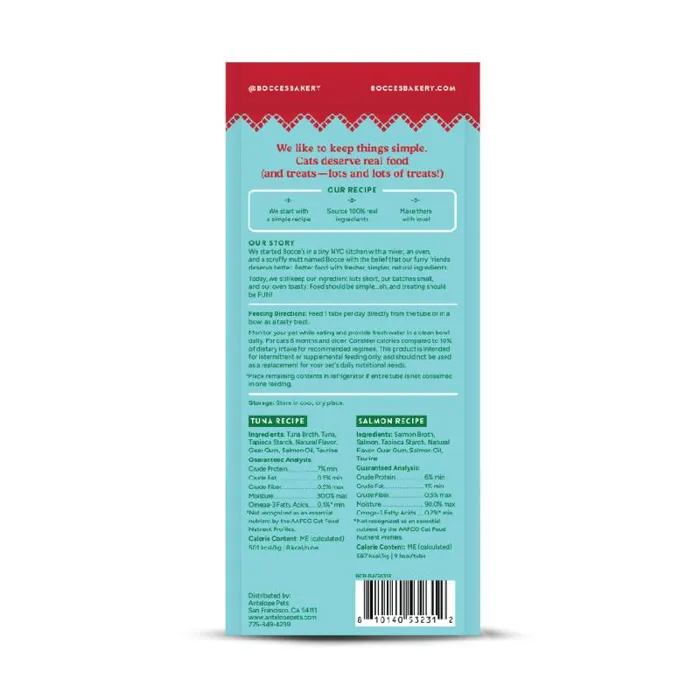 Bocce's Holiday Cat Lickable Feast Of Fishes 2oz