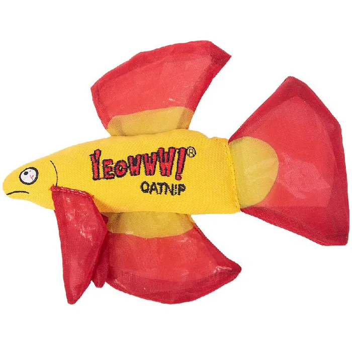 Yeowww! Catnip Mo Betta Fish Red