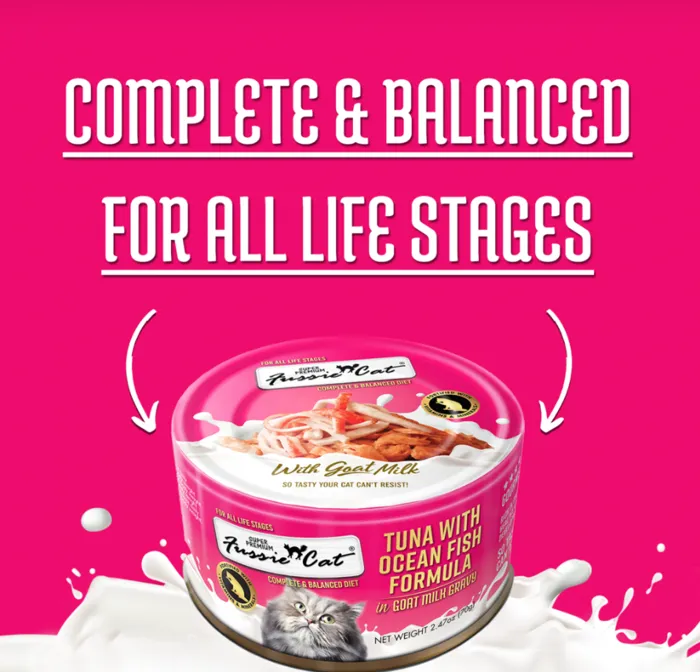 Fussie Cat Tuna & Oceanfish In Goats Milk 2.47 oz