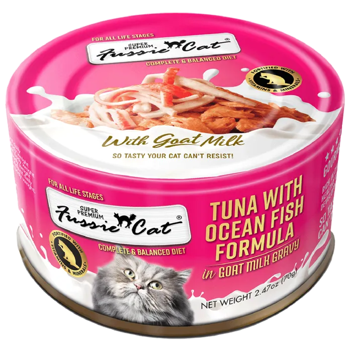 Fussie Cat Tuna & Oceanfish In Goats Milk 2.47 oz