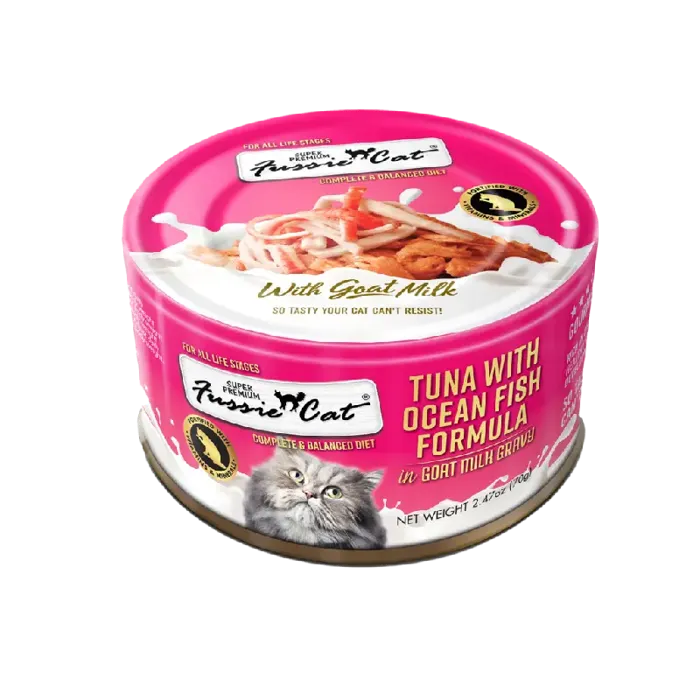 Fussie Cat Tuna & Oceanfish In Goats Milk 2.47 oz