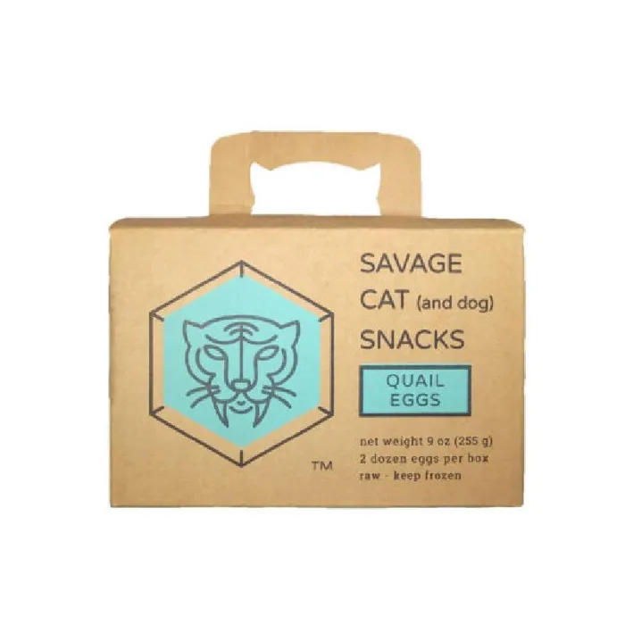 Savage Cat Quail Eggs Frozen Treat 24ct