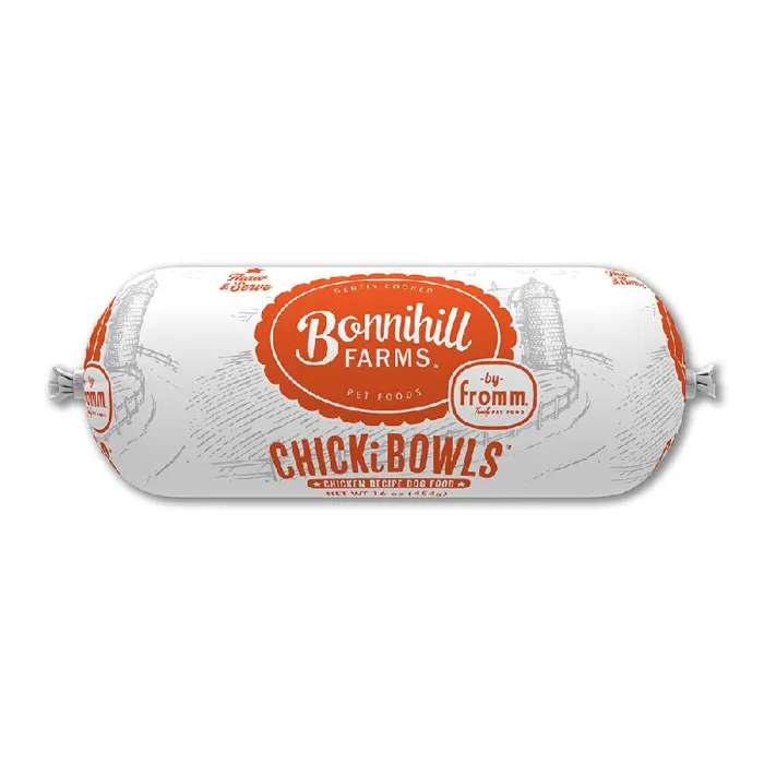 Fromm Bonnihill 16 Oz Dog Frozen Chickibowls Chicken Gc 3/bg