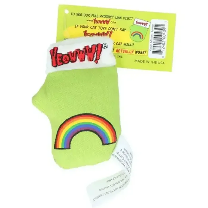Yeowww! Kitten Mittens Catnip Toy Green