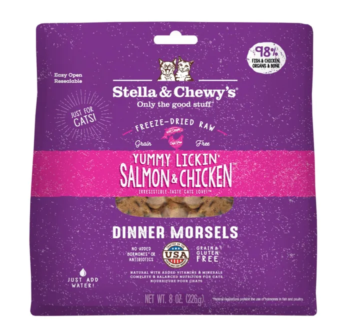 Stella & Chewy's Cat Freeze-Dried Salmon/Chkn 8-oz