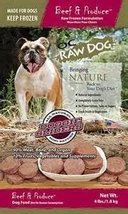Oc Raw Dog Frozen Beef & Produce Sliders 4#