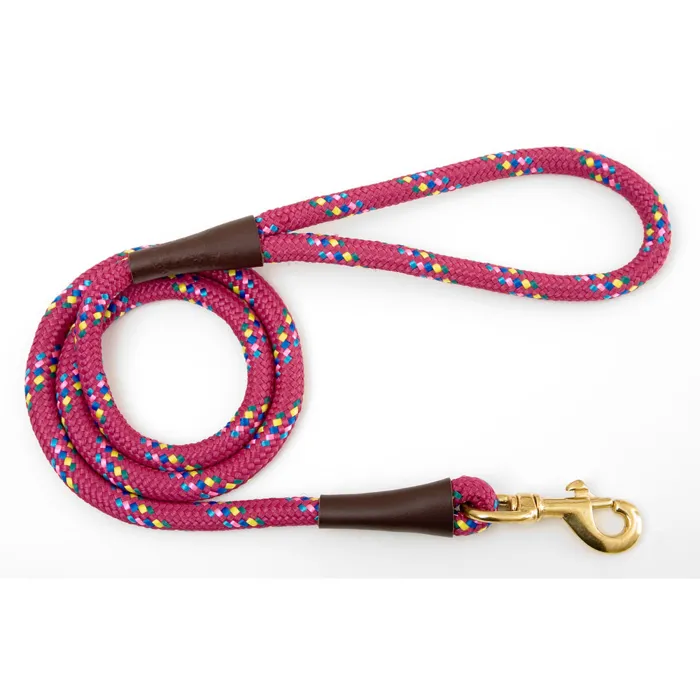 Mendota Snap Leash 1/2" x 6' Raspberry Confetti